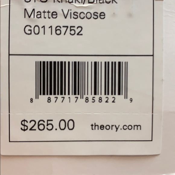 NWT theory black/ white top (small) - Picture 5 of 5